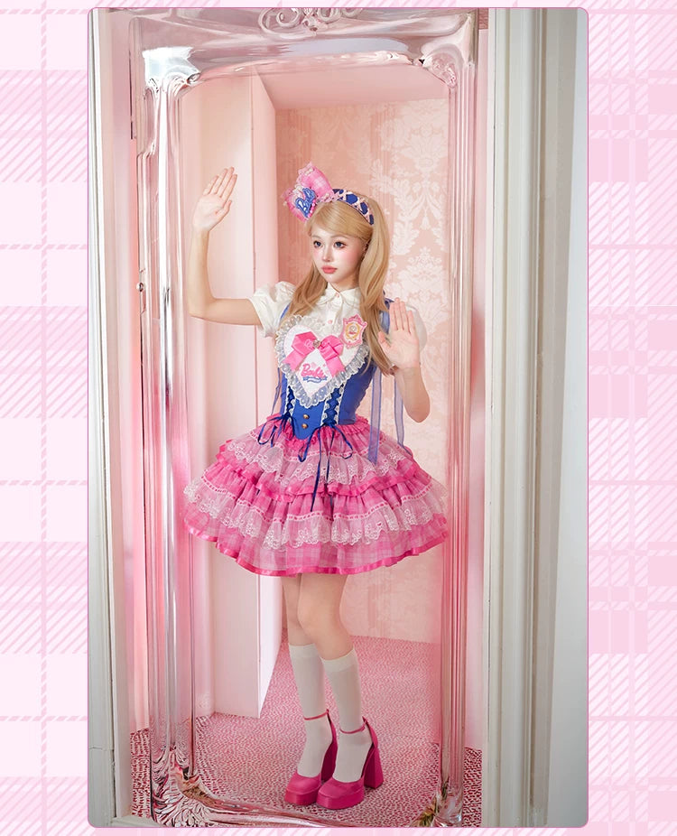 Silky Ballet - Cotton Sweet Lolita Blouse and Two-Size Crown Set 45915:867699