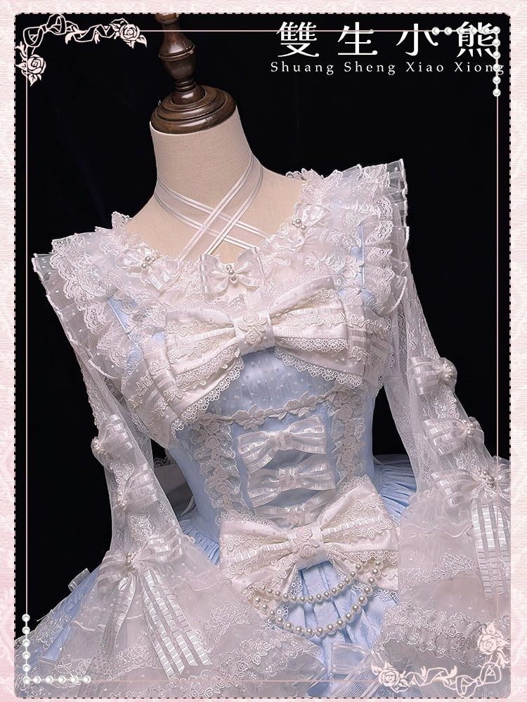 Shuang Sheng Xiao Xiong - Heart of Love - Sweet Lolita Wedding JSK, Bow Details 44306:803166