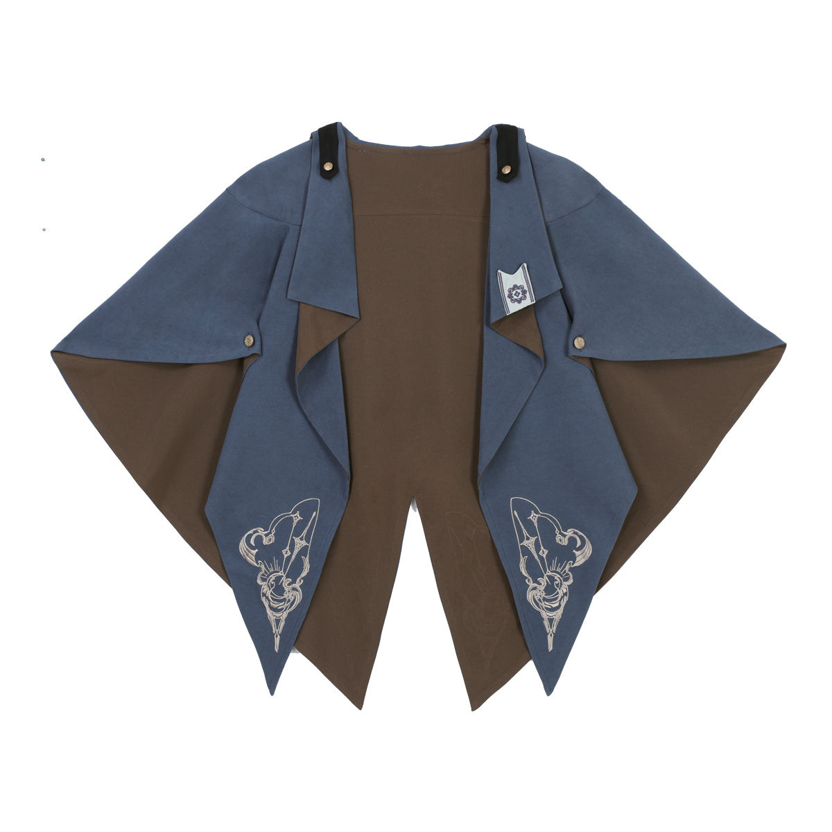 Designer's Gift - Narrative Poem - Ouji Lolita Shorts Suit with Shirt Cape and Vest Cape Only S