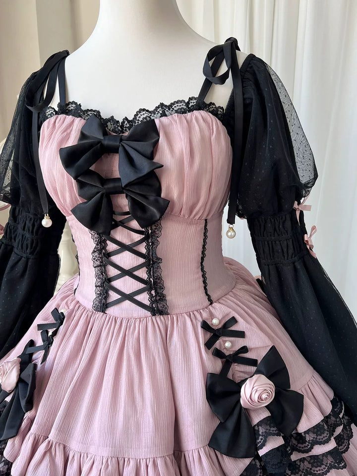 Your Princess~Sweet Lolita OP Dress Palace Girls Princess Sleeve Dress   