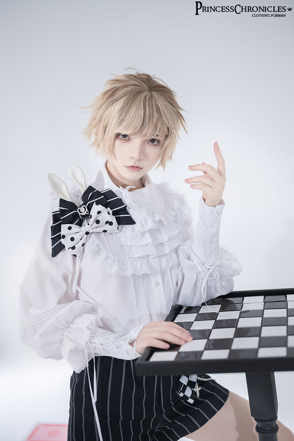 (Buyforme)Princess Chronicles~Rabbit Theater Chessboard Lolita Prince Set   