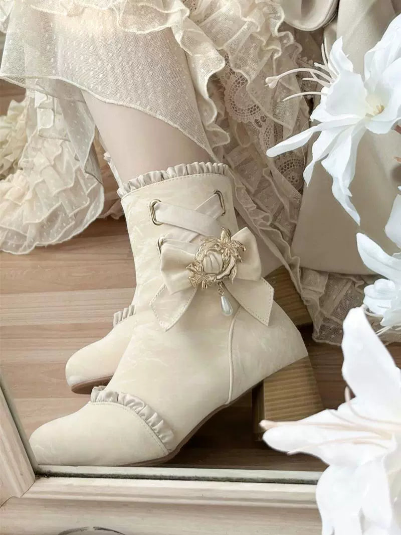 Taoxiaowu~Elegant Lolita Boots Winter Lolita Shoes