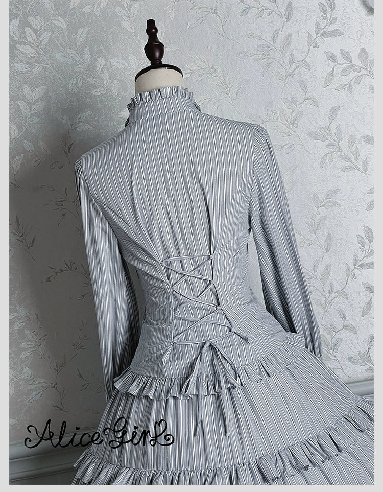Alice Girl - Duke of Victoria - Classic Lolita SK & Overskirt Set 44092:794956