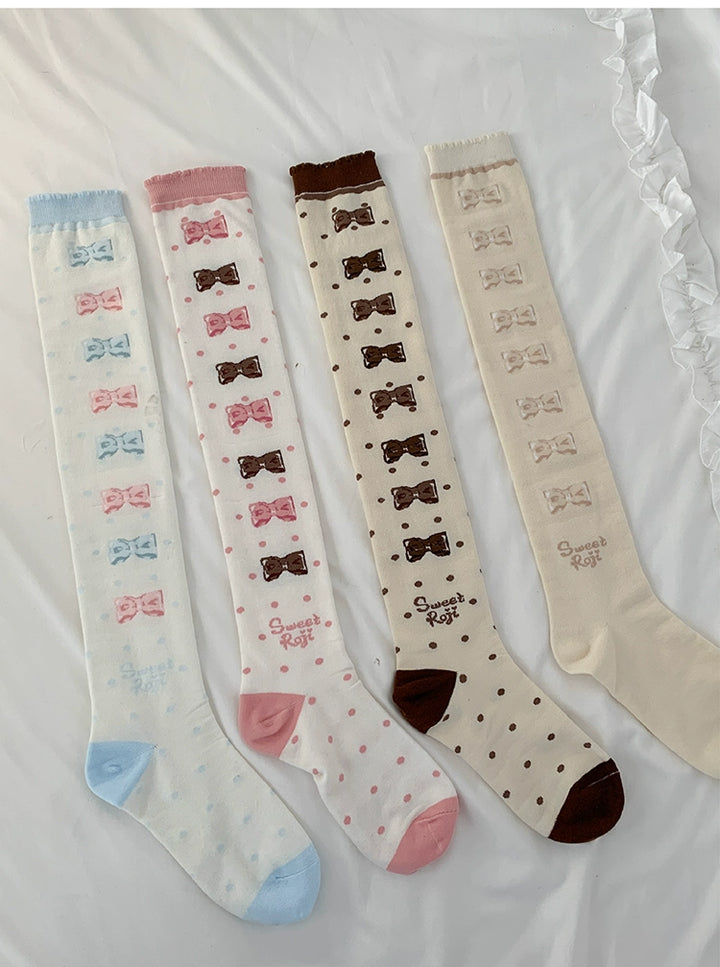 Roji Roji~Winter Lolita Thigh High Socks Slim Leg Socks   