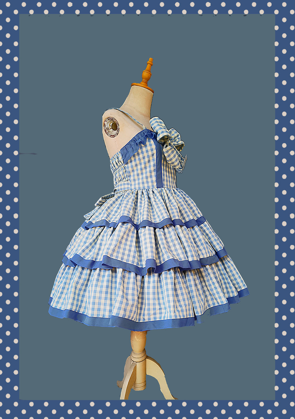Infanta~Cloth Cat~Kawaii Lolita JSK Multi-Color Tiered Ruffles Dress 42774:753067