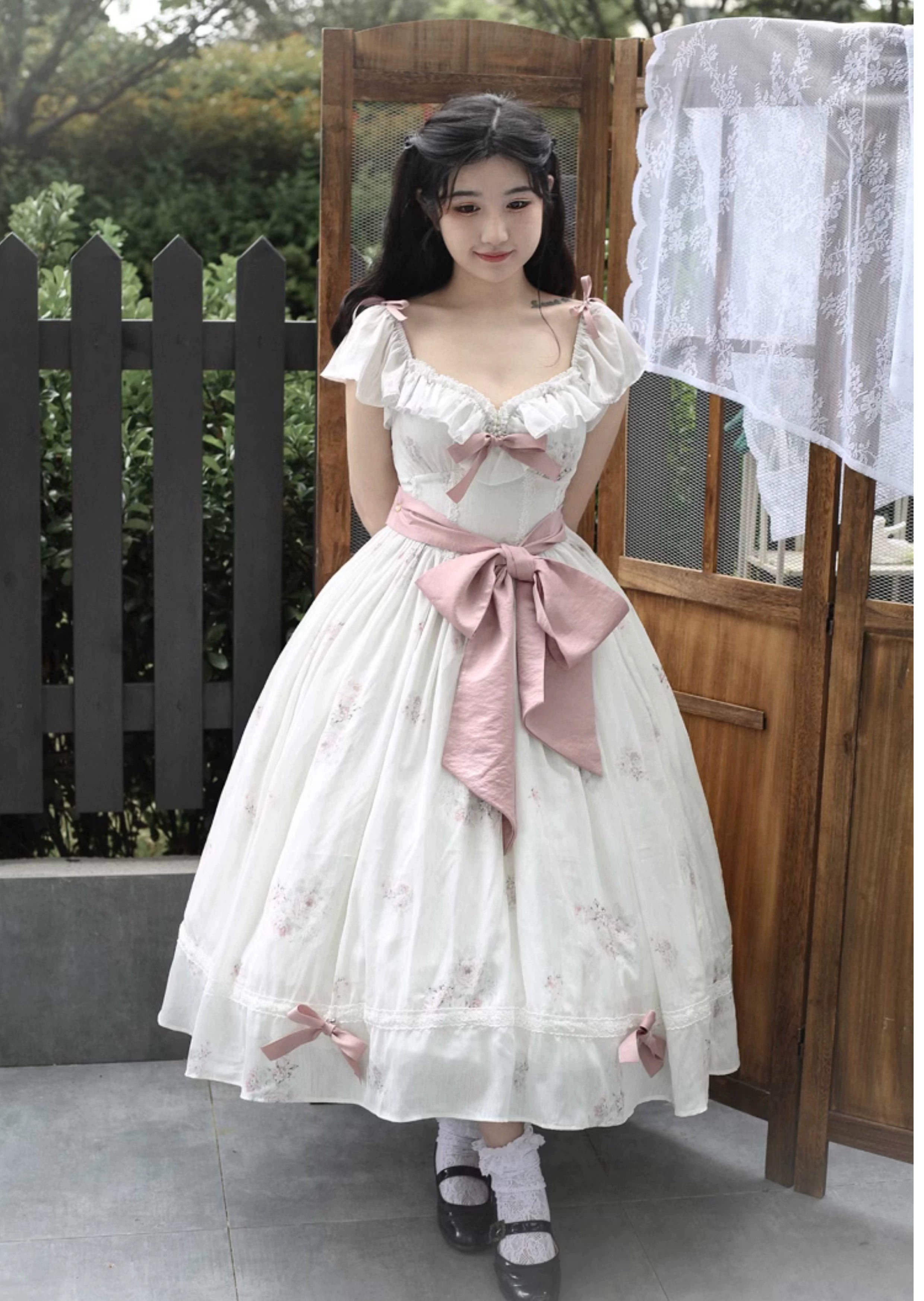 Sweet Wood - Elegant Floral Sweet Lolita OP Corset Accessory