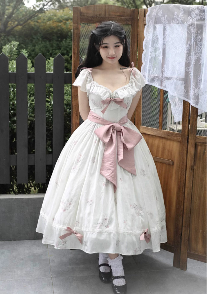 (Buyforme) Sweet Wood~Elegant Floral Sweet Lolita OP Corset Accessory