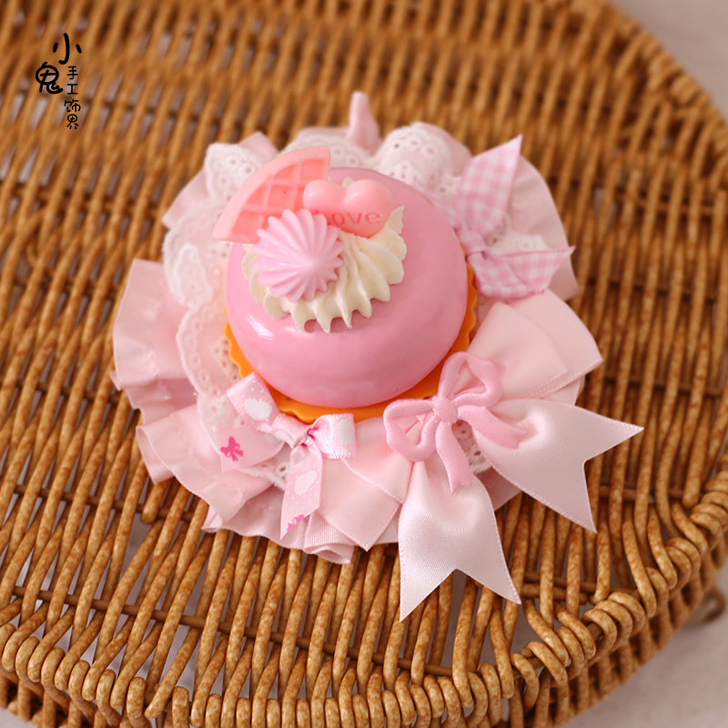 Xiaogui - Sweet Cake - Kawaii Lolita Hairpin Cake Flower Pill Headdress #8