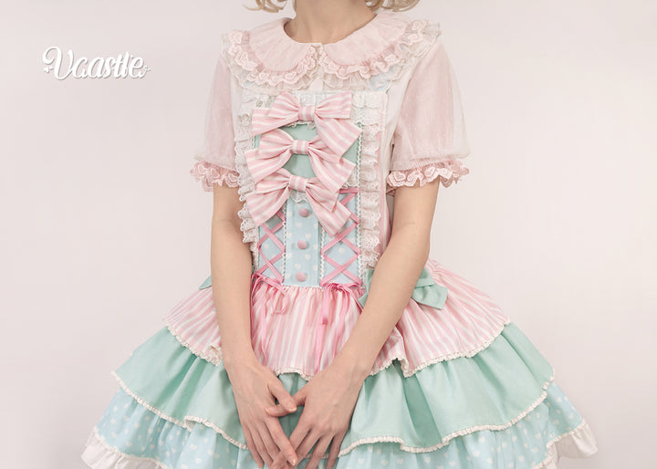 Vcastle~Unicorn Sugar Party~Kawaii Lolita Salopette Suit with Unicorn Hood 42110:726682