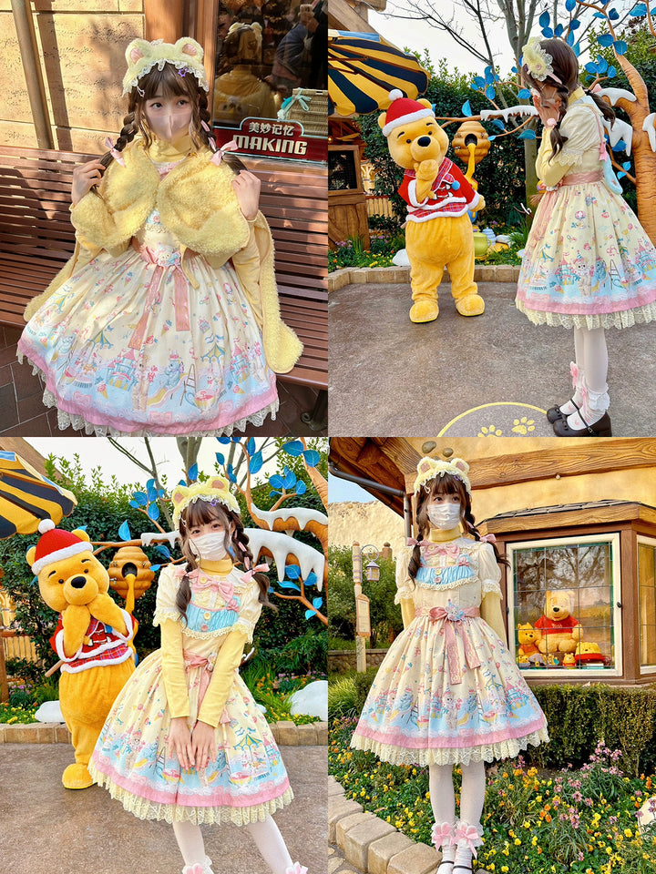 (BFM)Cutie Volta~Sweet Celebration~Sweet Lolita OP Dress Bunny Bear JSK Salopette