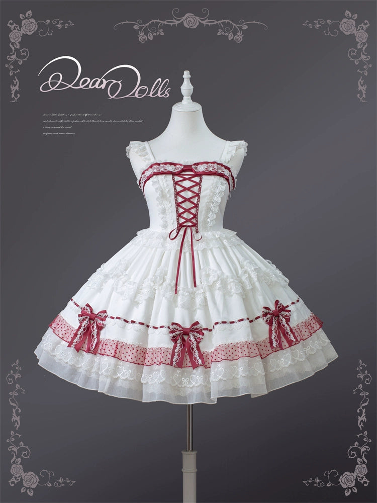 To Alice~Dear dolls~Sweet Lolita JSK Suit Princess Lolita Blouse and BNT JSK only S