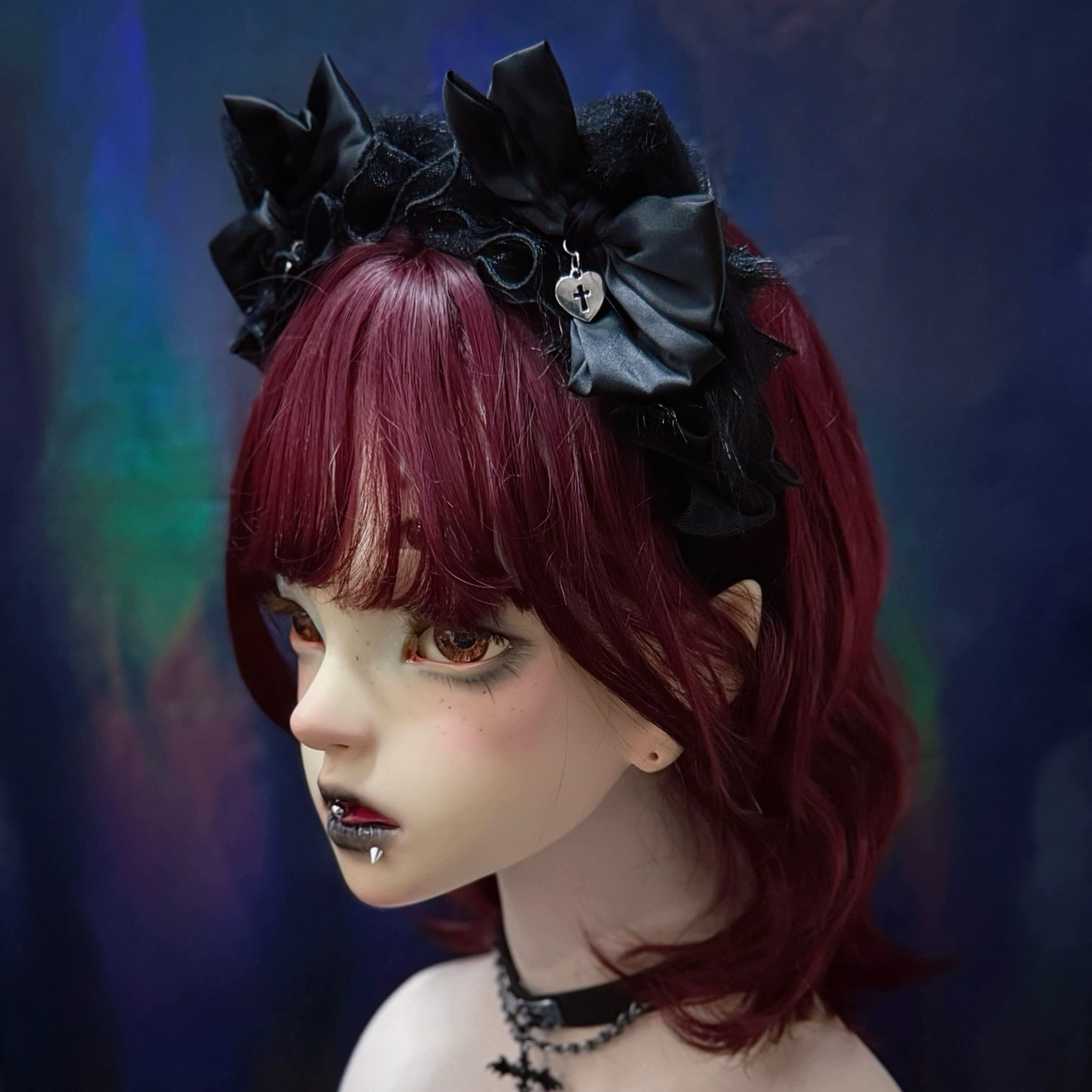 Strange Sugar - Plush Gothic Lolita KC with Cat Ears
