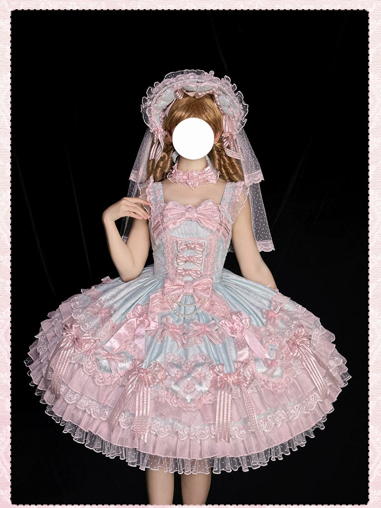 Shuang Sheng Xiao Xiong - Heart of Love - Lace Sweet Lolita Accessory Set 44308:803645