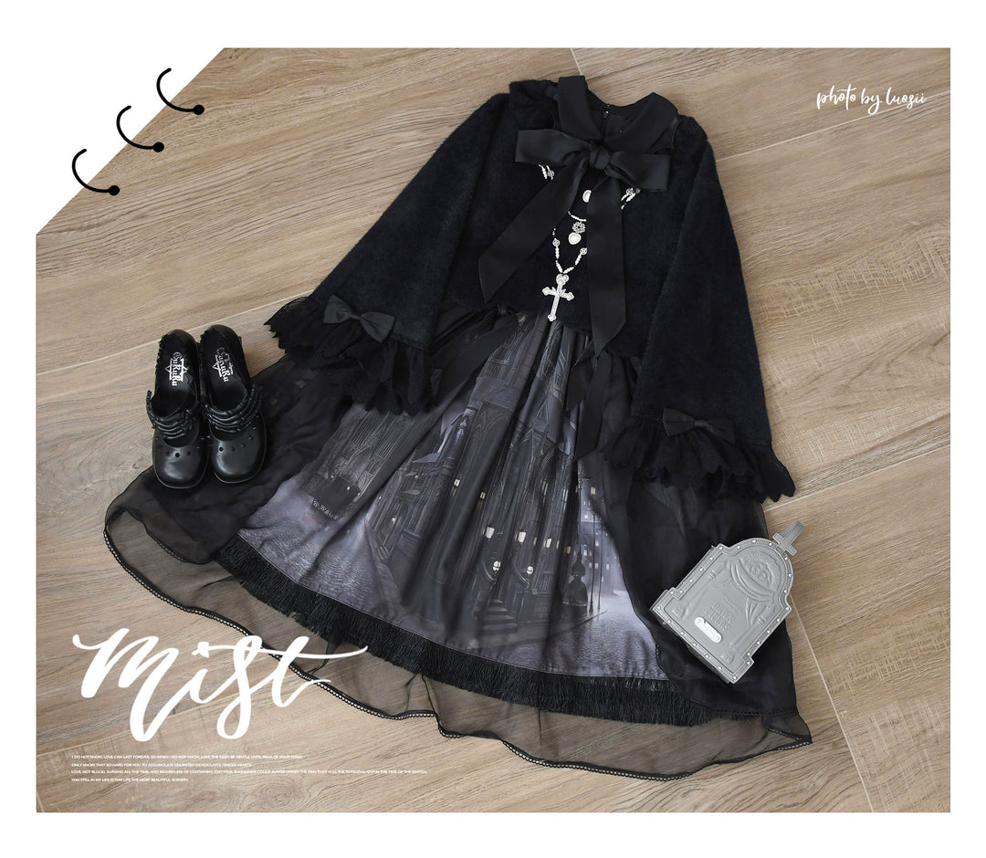 MIST~Qian's Letter~Sweet Lolita Sweater Winter Cardigan Coat 41842:715784