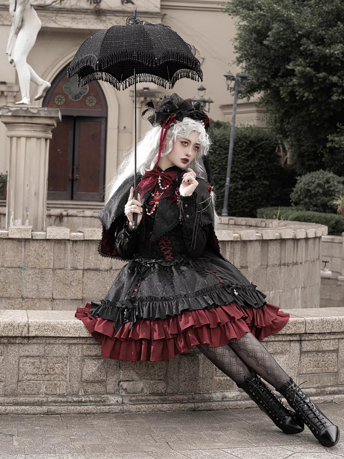 Luna Planetarium - Evil Fang - Gothic Lolita JSK Suit Ouji Lolita Shorts Suit