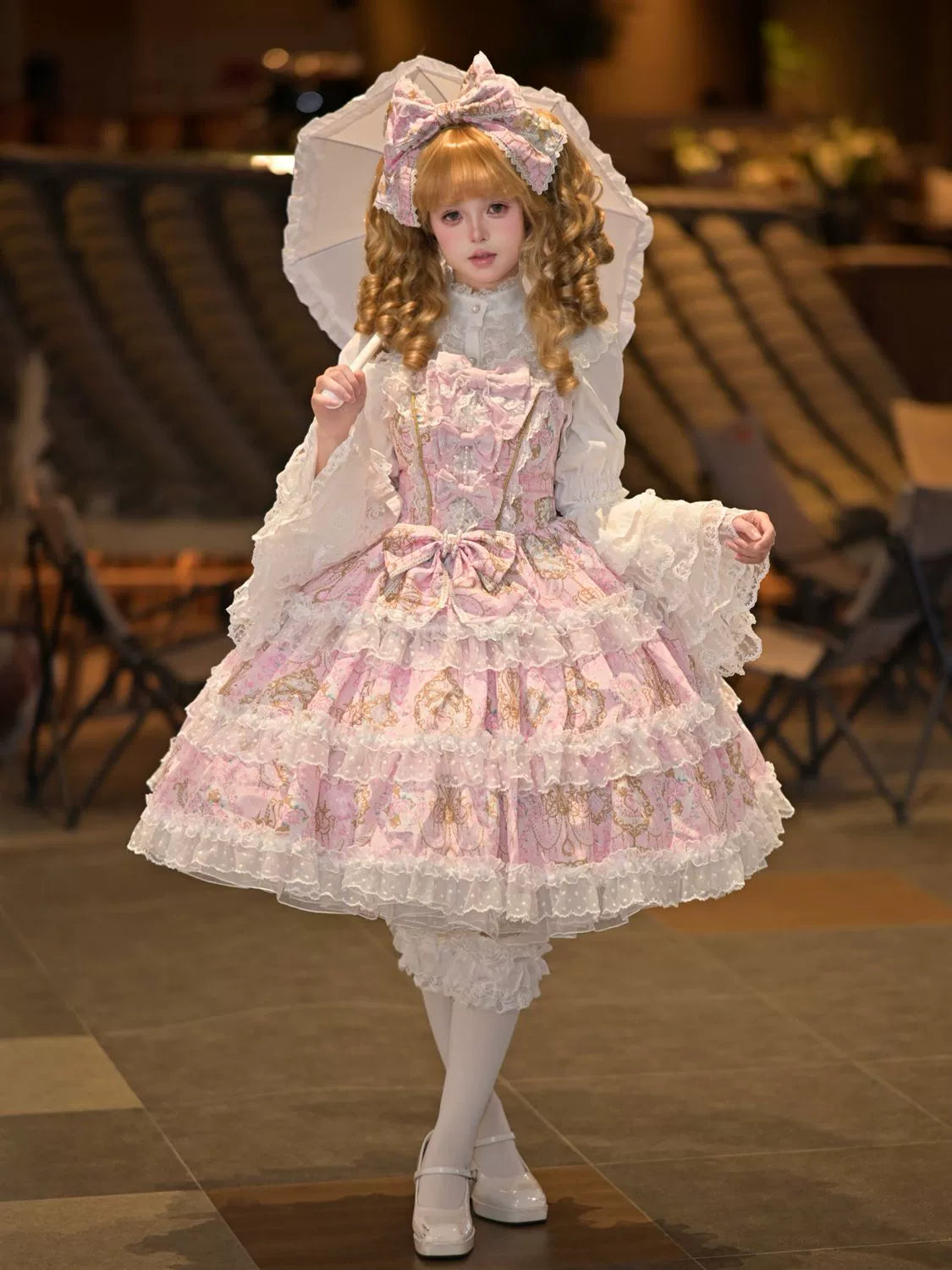 Hanguliang - Candelabra Ode - Doll-like Sweet Lolita JSK Dress, Side Zipper 44097:795873