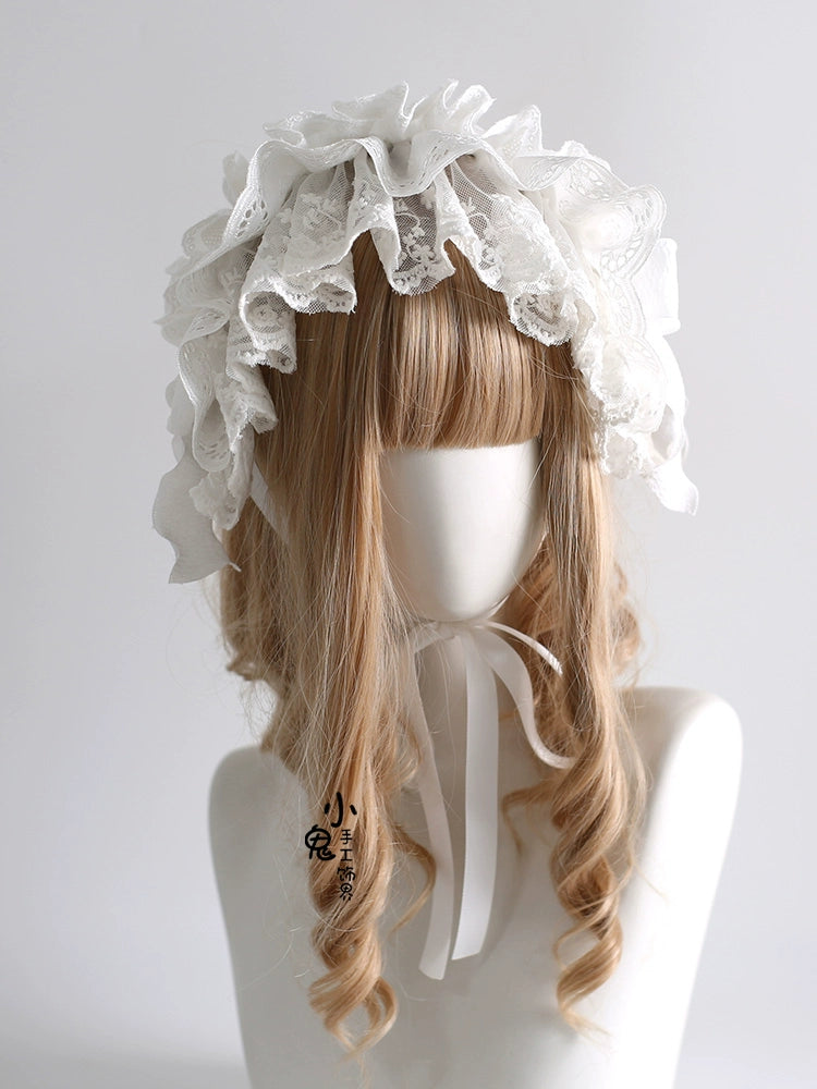 Xiaogui - Doll-Like Lace Lolita Hairband 40788:798145