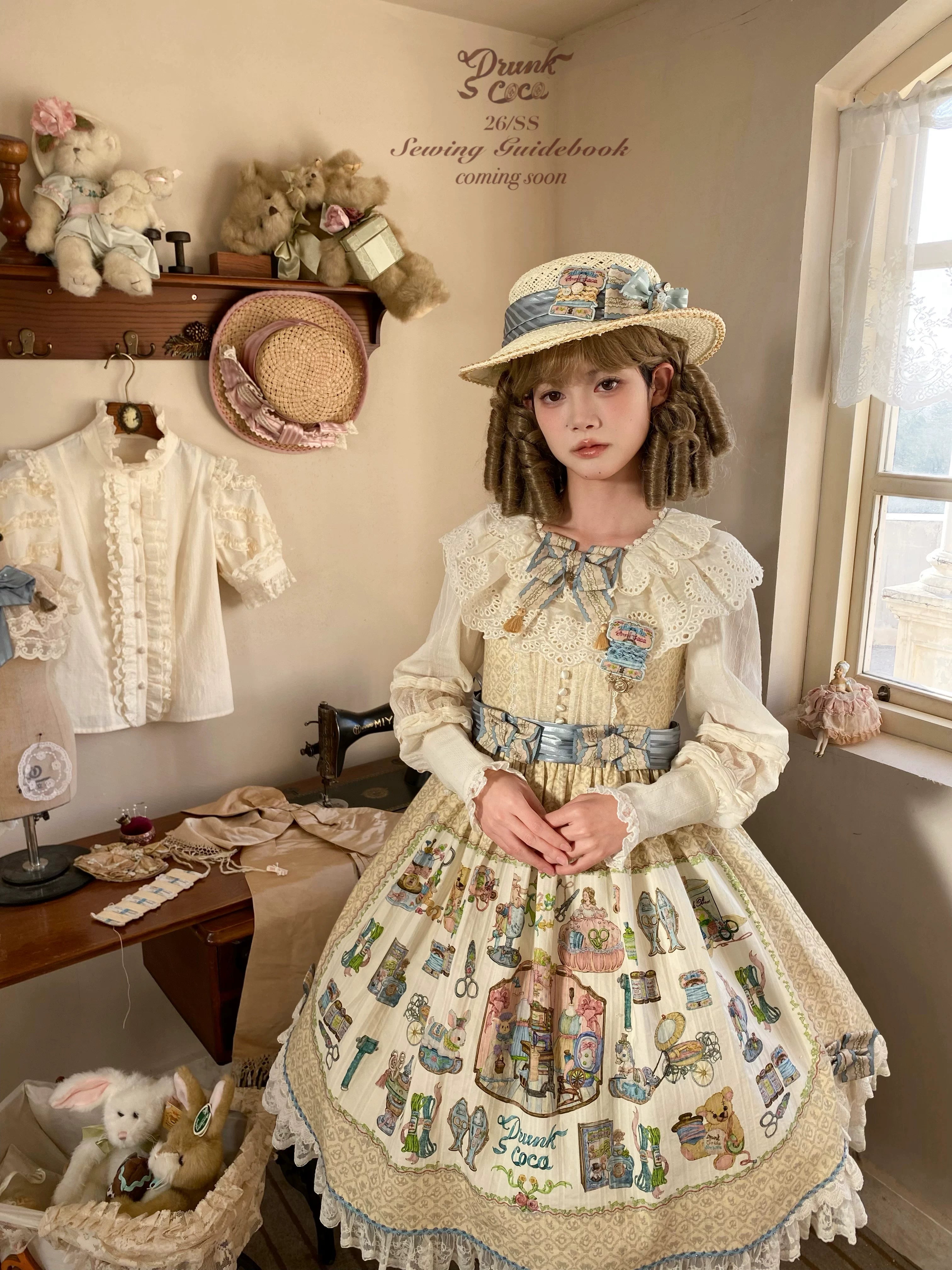 Sewing Guidebook - Printed Kawaii Lolita High Waist OP, Bust Supporting JSK