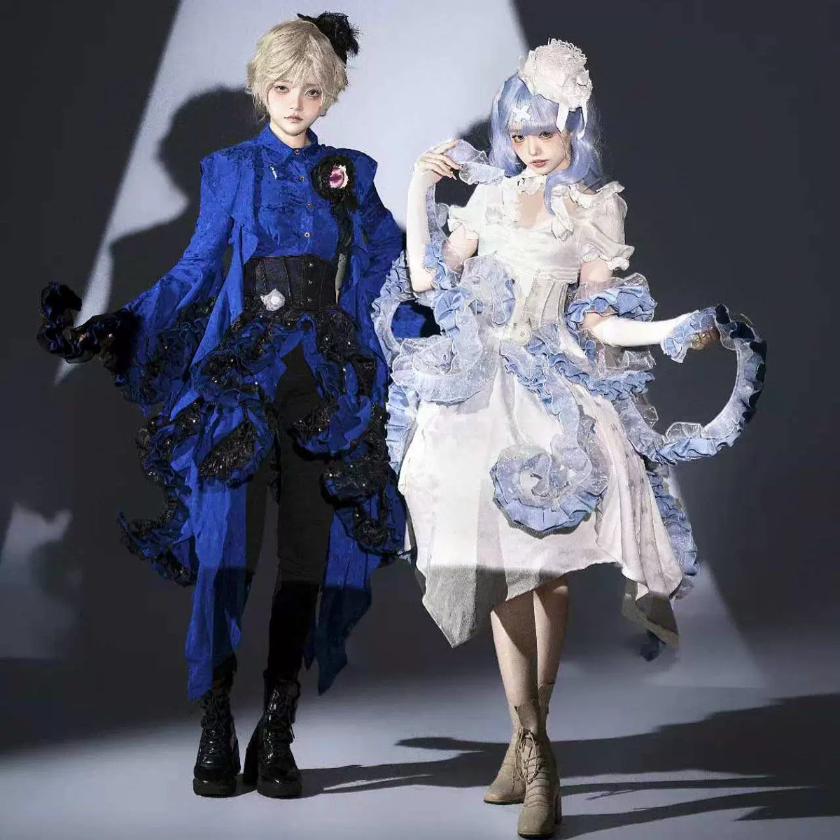 Gothic Lolita Tentacle-like Petticoat and Short-Sleeved OP