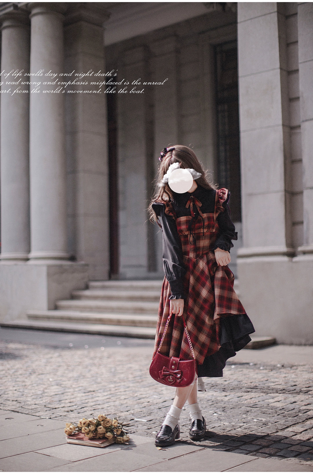 HuTaoMuJK~Madeleine~Classic Lolita JSK Suit Black Lolita Blouse and Coat 40594:668306