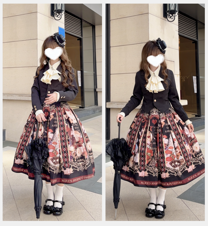 Alice in Wonderland~Holy Night Alice~Classic Lolita Dress Preppy Style Bust-supporting JSK 40466:663834