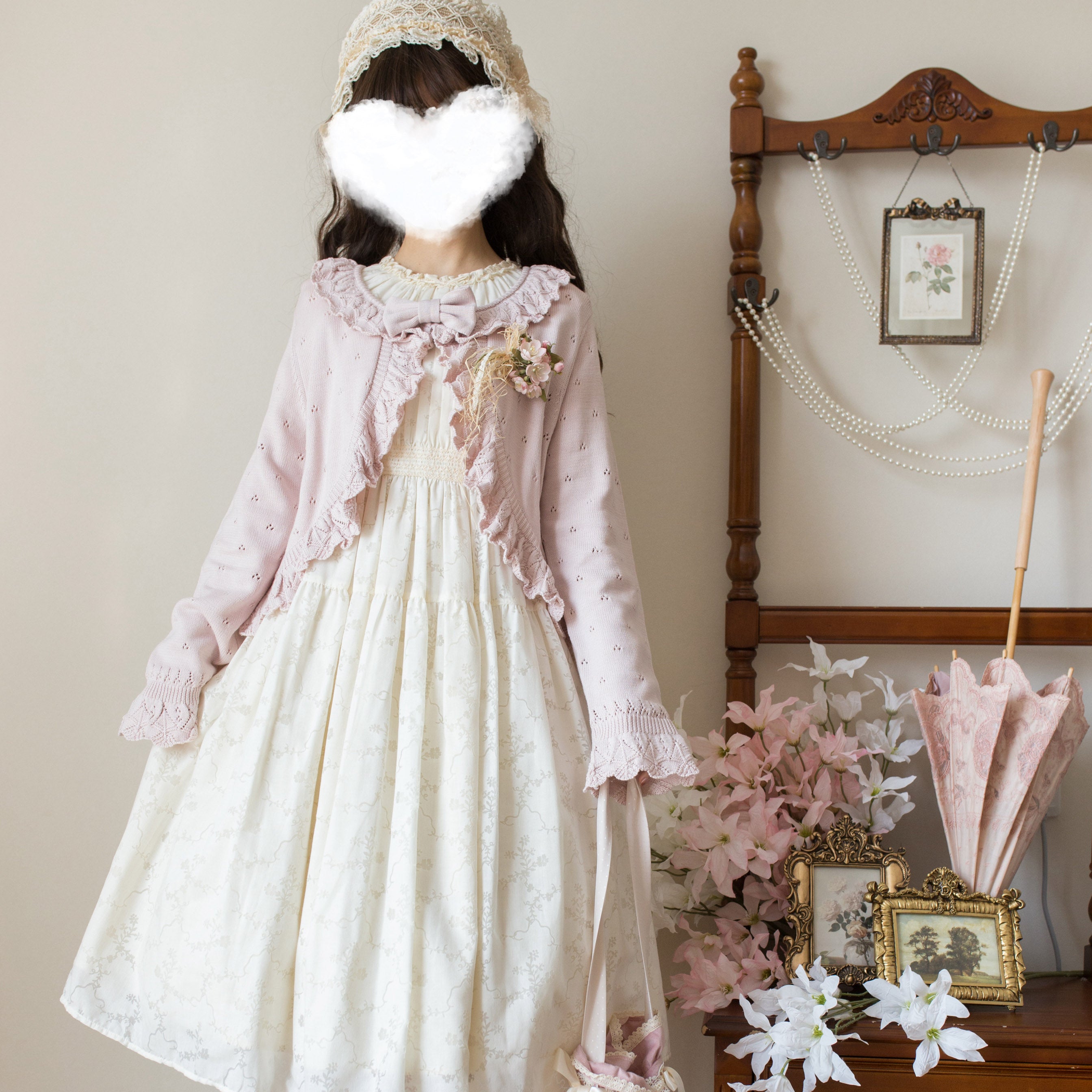 MIST - Nainai - Vintage Lolita Knitted Cardigan