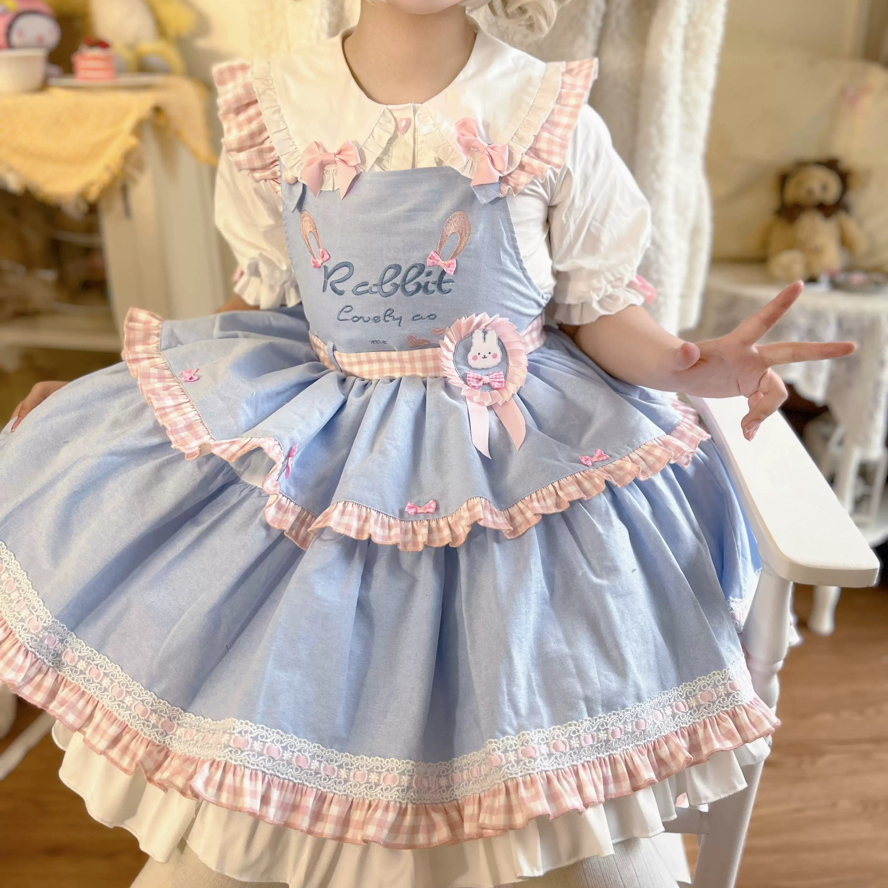 Cute Rabbit - Sweet Lolita Short Sleeve Shirt, Bunny Ears