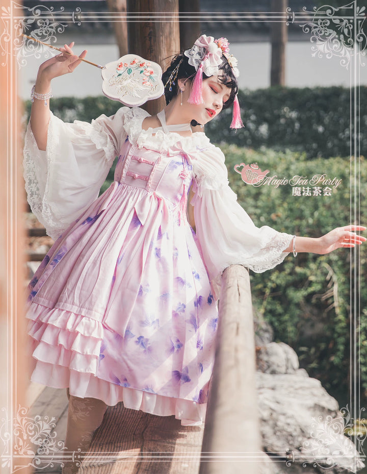 (BFM)Magic Tea Party~Fish Game Dream Chinese Style Lolita Dress Daily JSK   