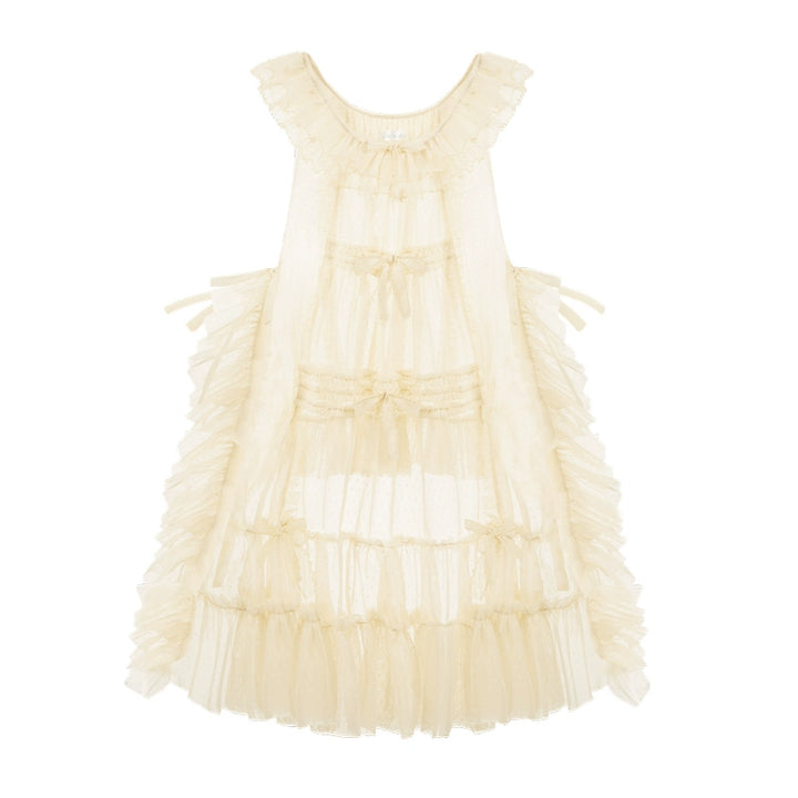 With PUJI~Letters and Poetry~Classic Lolita Tulle Over-Skirt for Summer 42929:758138