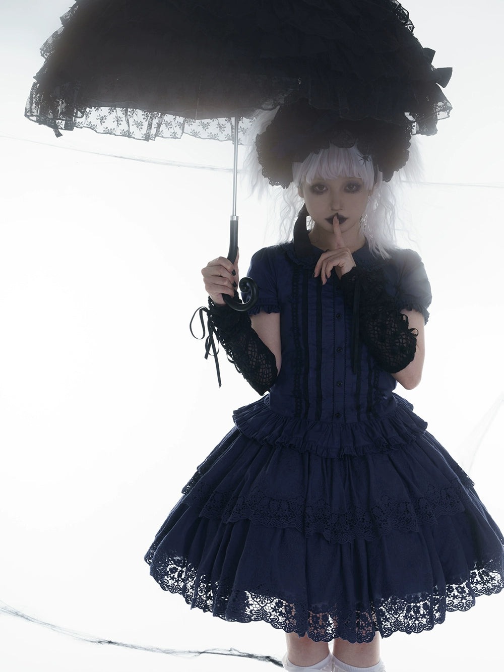 Miss Point - Forest Waltz - Classic Lolita Blouse & Multi-Tiered Ruffles SK 44233:800060