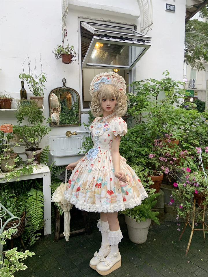 Dark Star Island~Honey Bunny Cake~Sweet Lolita JSK/OP/Strap SK/Shirt 39864:639032