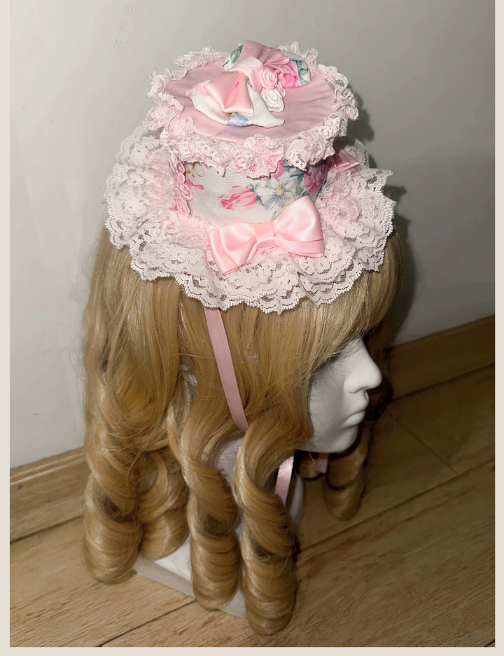 TaTaTa Lolita~Spring 2025~Old School Lolita Jumper Dress with Floral Prints & Lace
