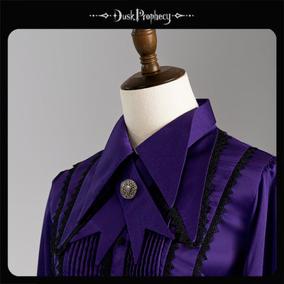 DuskProphecy~Coccyx~Elegant Lolita Accessory Double-layered Tie purple  