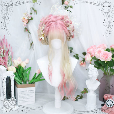 Dalao Home~Spring Peach~Natural Lolita Long Curly Wig   