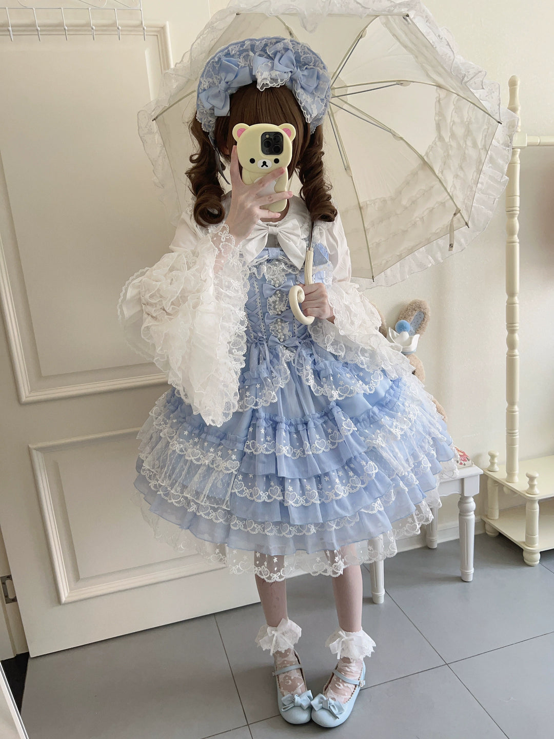 Sugar Girl~Love Overture~Sweet Lolita JSK Suit Tiered Ruffles Dress