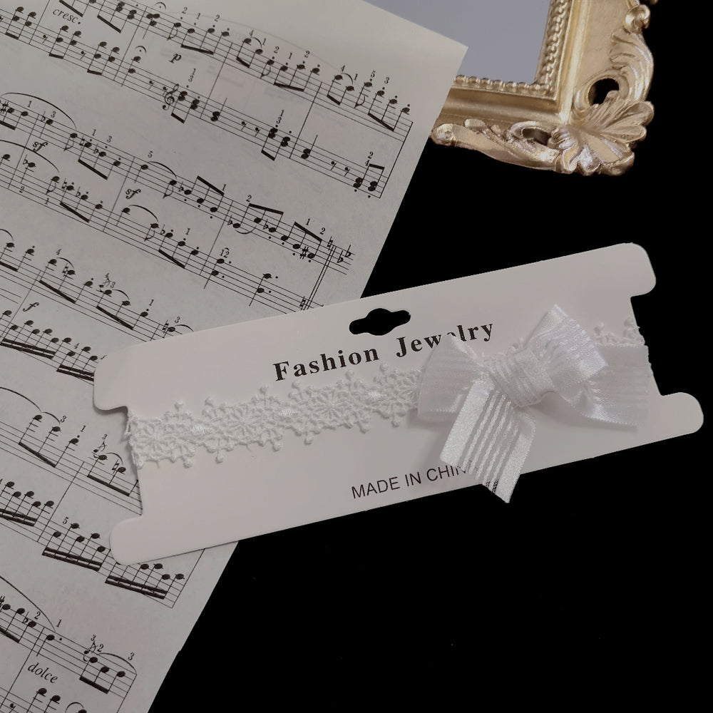 Princess Chronicles~Lanting Overture~Retro Elegant Lolita White Handmade Necklace   