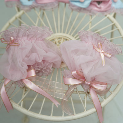 (BFM)Second YangLan~Rotating Tiger~Kawaii Lolita Accessories Circus Theme Pink blue - a pair of sleeves S 