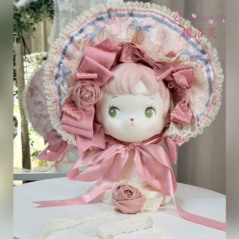 YingLuoFu - Doll Fantasy Box - Sweet Lolita JSK Dress & Tulle Blouse Set 44261:801529