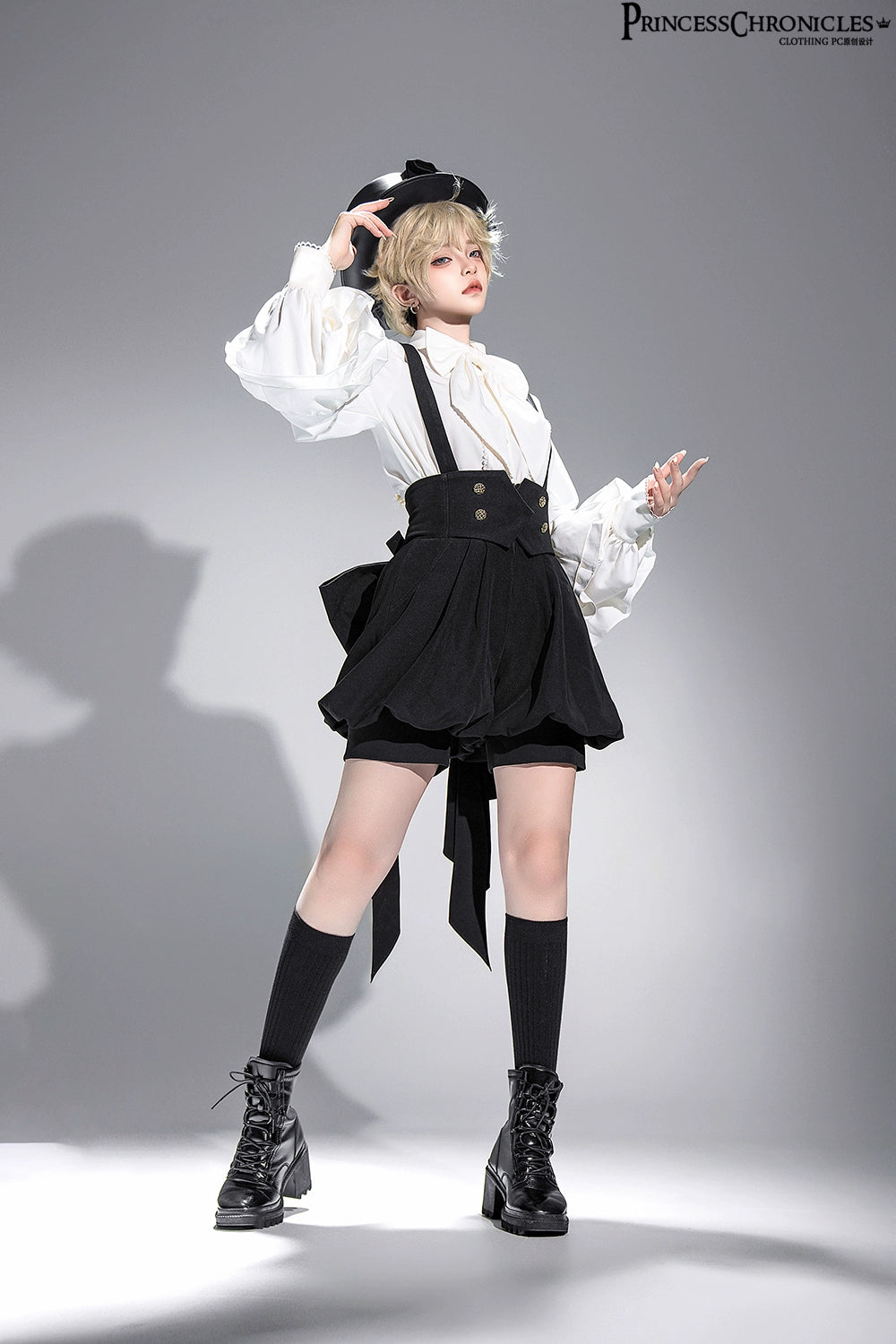 Princess Chronicles - Doll - Ouji Lolita Shirt Retro Elegant Prince Lolita Shorts Suit