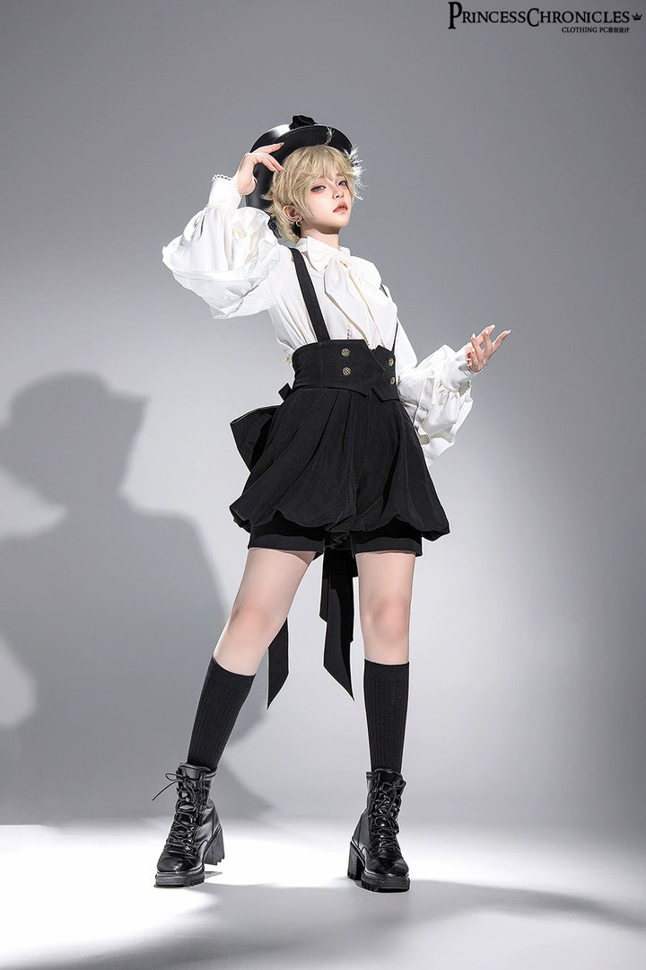 Princess Chronicles~Doll~Ouji Lolita Shirt Retro Elegant Prince Lolita Shorts Suit   