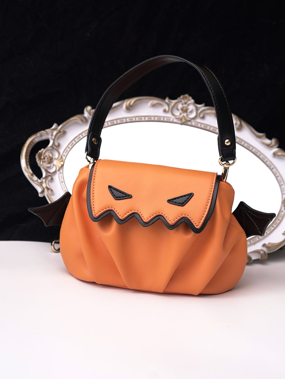 (Buyforme)IKUMA~Pumpkin Cute Goth Halloween Crossbody Bag orange (pre-order, 30-40 days before shipping)  