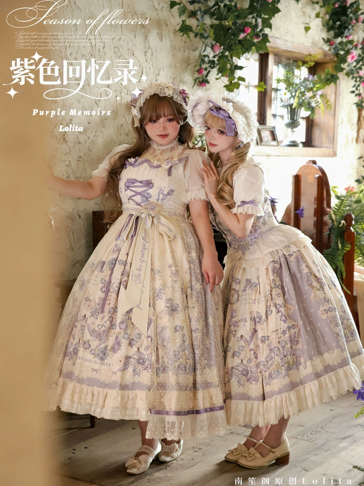 NanShengGe - Purple Memoirs - Plus Size Lolita Classic Dress Suit 43696:783190