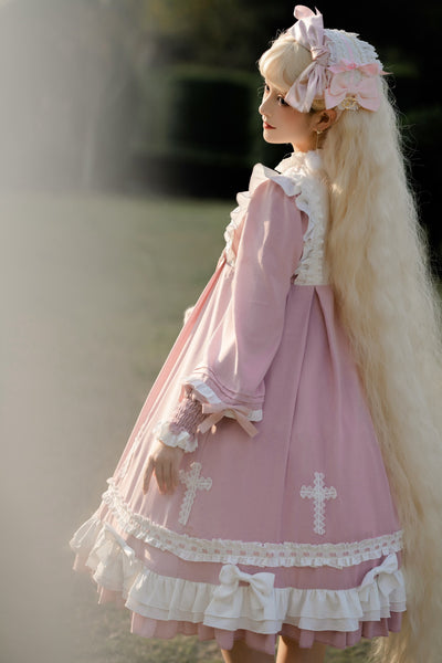 Cornfield Lolita~Cross Wishing Dream~Puff Sleeve Sweet Lolita OP   