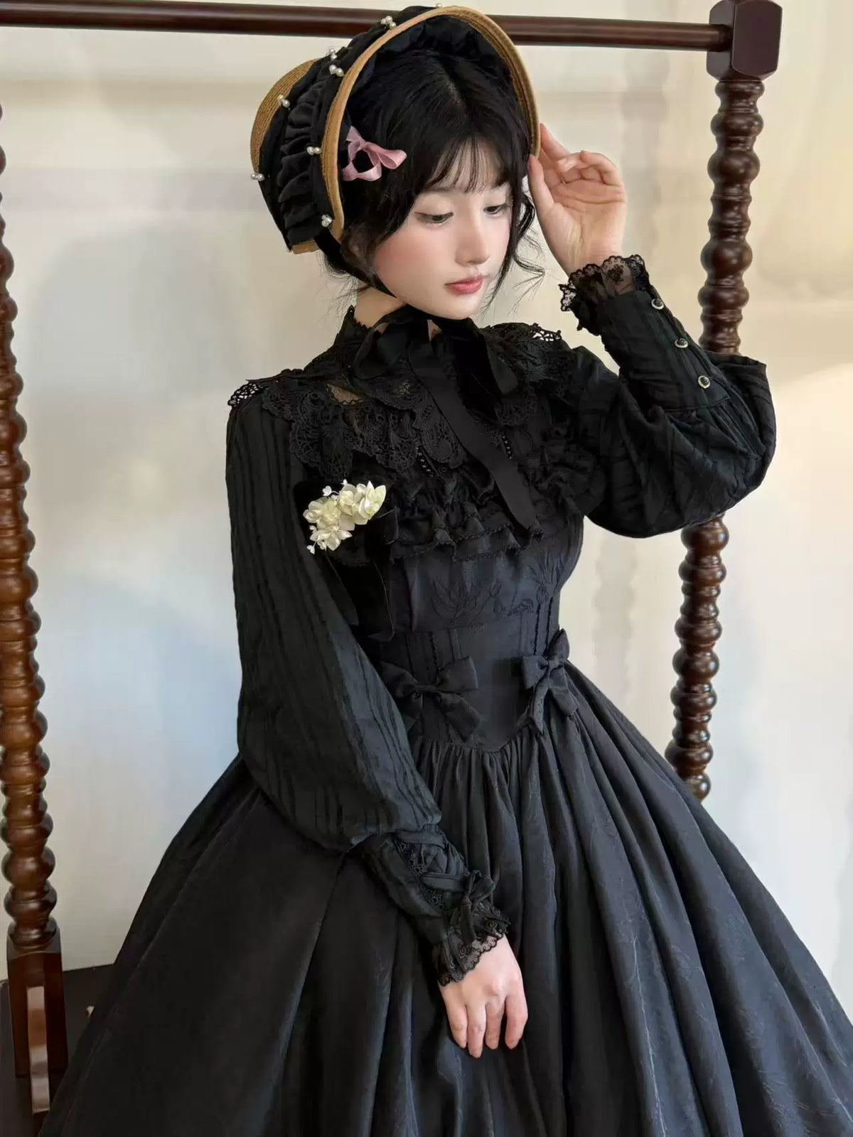 Kiss of Nyx 2.0 - Plus Size Classic Lolita Solid JSK Dress, Boned Waist 45947:869498