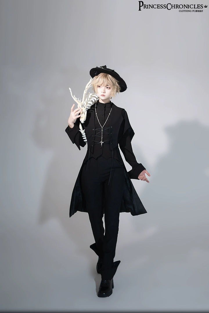 Princess Chronicles~Yan Ye~Ouji Lolita Swallowtail Long Vest   