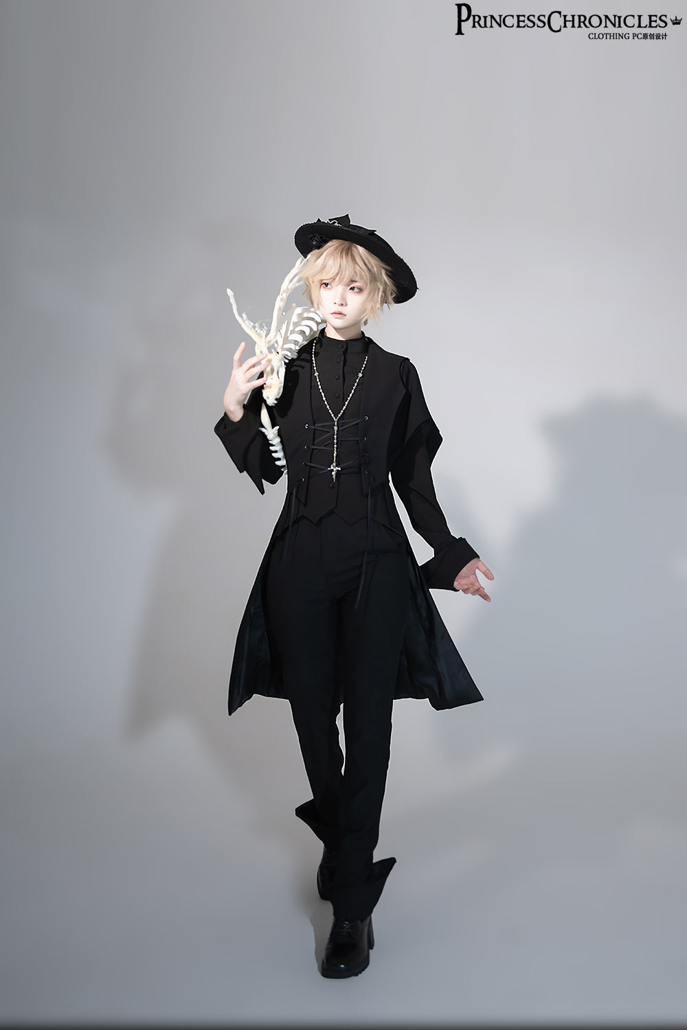 Princess Chronicles~Yan Ye~Ouji Lolita Black Flat Hat   