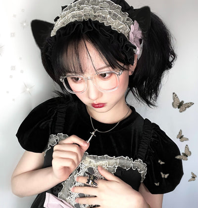 (Buyforme)Eye Of White Crow~Sweet and Cool Lolita Headband KC   