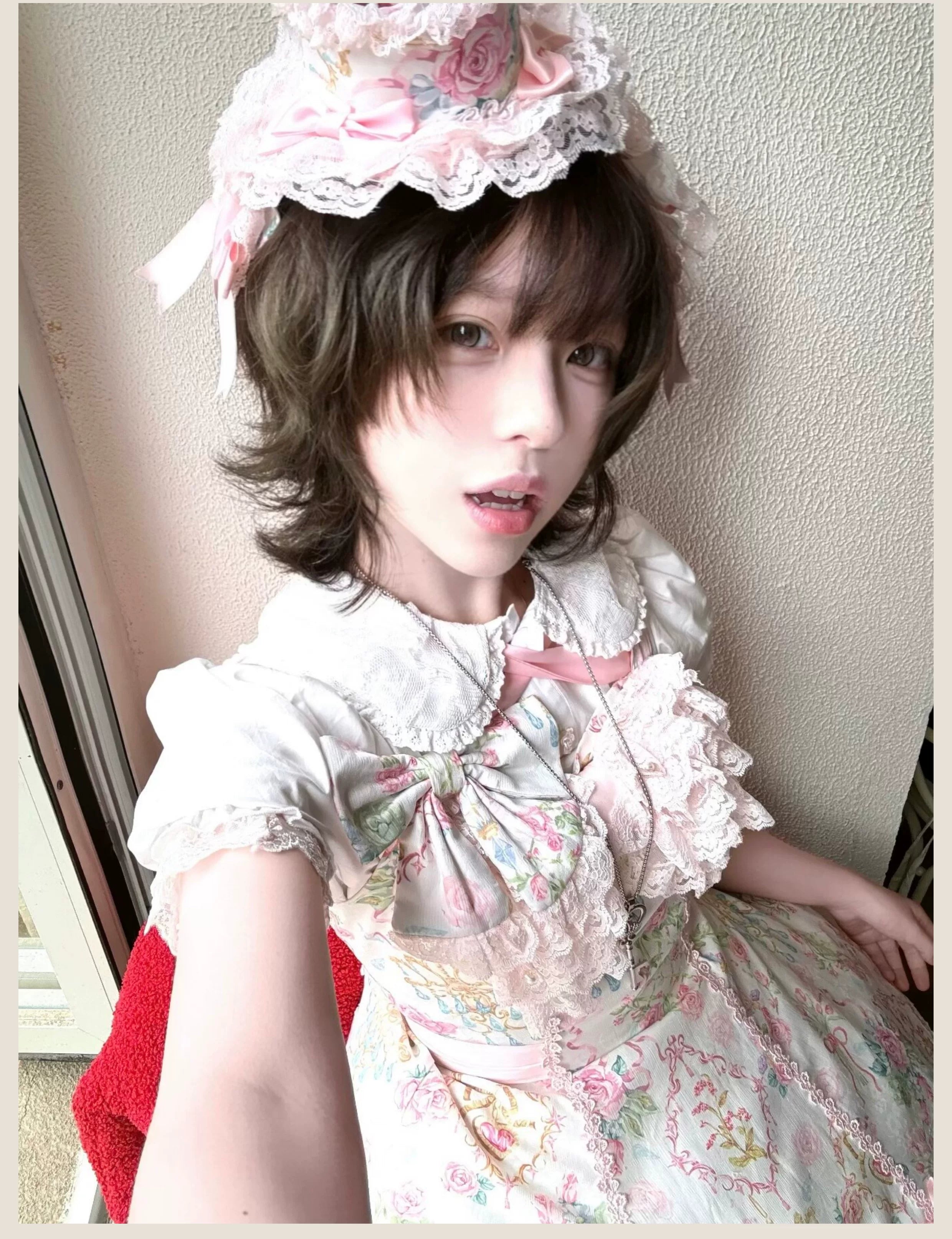 Spring 2025 - Floral Old School Lolita JSK Dress, Lace Trims 42950:847919
