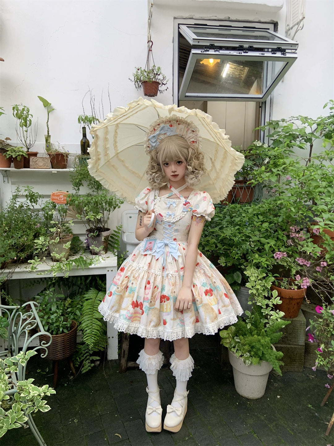 Dark Star Island~Honey Bunny Cake~Sweet Lolita JSK/OP/Strap SK/Shirt   