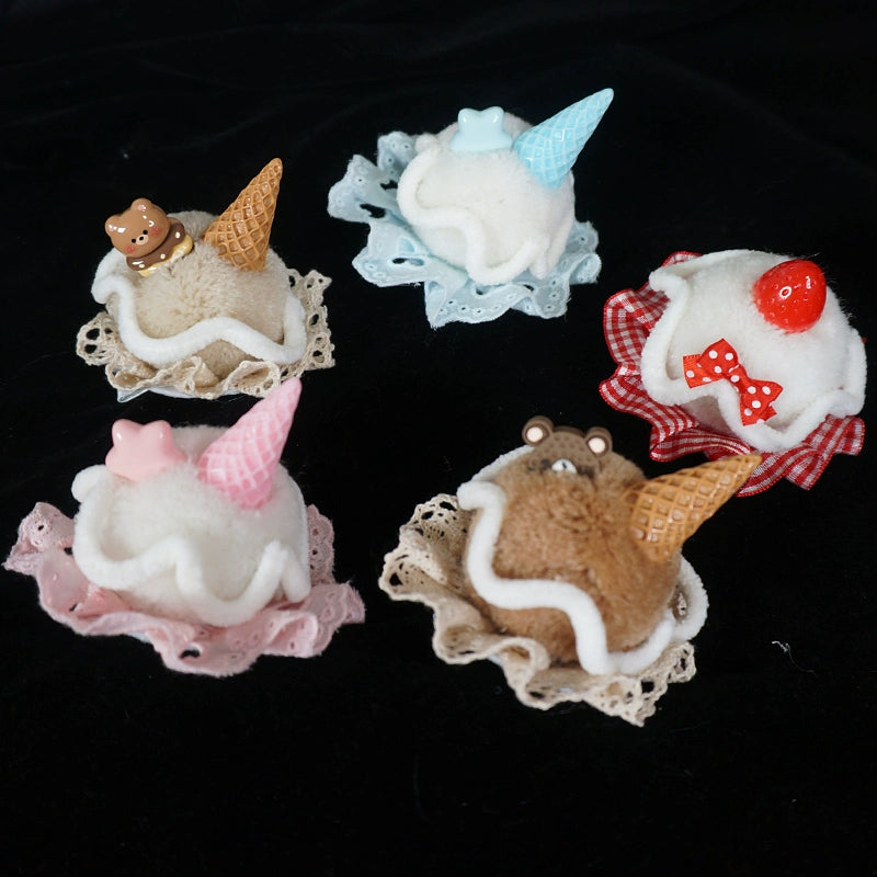 MaoJiang Handmade~Sweet Lolita Headdress Ice Cream Cone Hair Clip